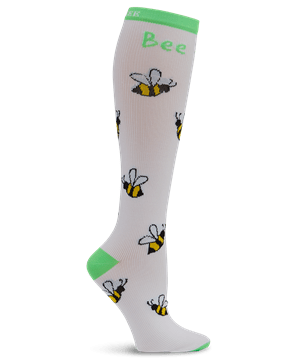 Cherokee Bee Kind Women's 8-12 mmHg Support Compression Print Socks