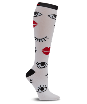 Cherokee Eye on You Women's 8-12 mmHg Print Support Compression Socks