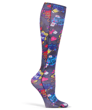 Cherokee Healthcare Heroes Women's 8-15 mmHg Comfort Support Compression Socks 