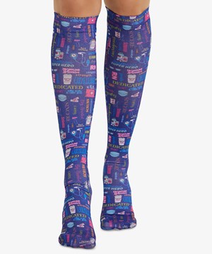 Cherokee Scrub Love Women's 8-15 mmHg Light Compression Socks
