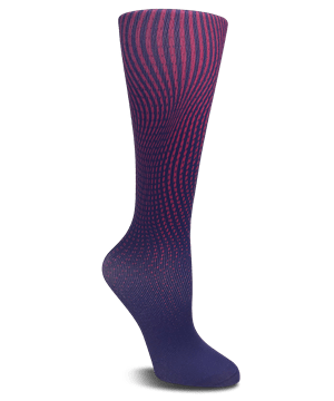 Cutieful Wide Purple Ombre Women's 10-18 mmHg Compression Socks