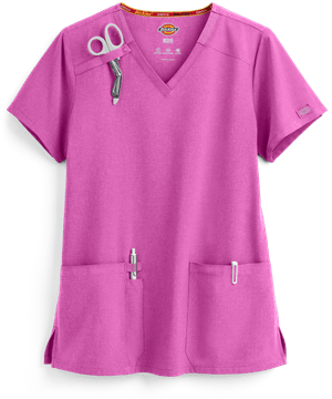 Dickies EDS Essentials Women's 2-Pocket V-Neck Scrub Top