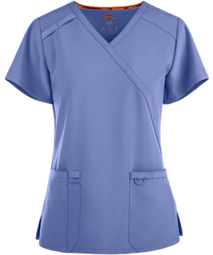 Dickies EDS Essentials Women's 2-Pocket Mock Wrap Scrub Top
