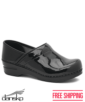 Dansko Professional Traditional Women's Patent Leather Nursing Clogs
