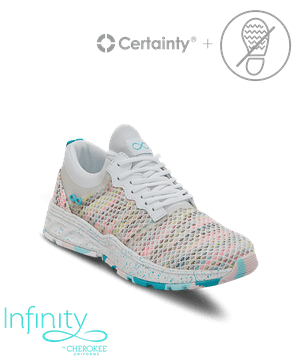 Cherokee Infinity Women's Confetti Fly Lace Up Nursing Sneakers
