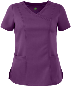 Healing Hands Purple Label Jordan Women's 2-Pocket Modern Fit STRETCH Scrub Top