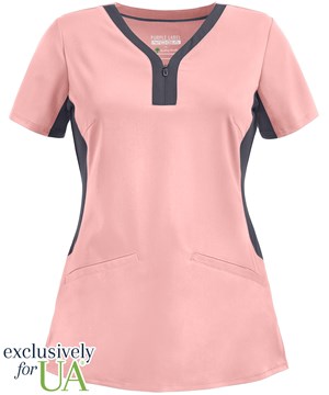 Healing Hands Purple Label Jessi Women's 3-Pocket Y-Neck STRETCH Scrub Top 