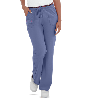 heartsoul Break On Through Women's 4-Pocket Heart Breaker Low-Rise Drawstring STRETCH Scrub Pants