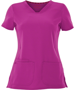 heartsoul Break On Through Women's 3-Pocket Pitter-Pat V-Neck Scrub Top