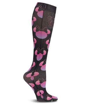 heartsoul Minnie Vibes Soul Women's 8-15 mmHg Support Compression Socks