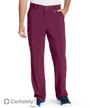 Cherokee Infinity Men's 5-Pocket Short Tapered Cargo Antimicrobial Scrub Pants