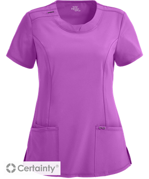 Cherokee Infinity Women's 3-Pocket Round Neck STRETCH Scrub Top