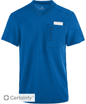 Cherokee Infinity Men's 1-Pocket V-Neck STRETCH Scrub Top