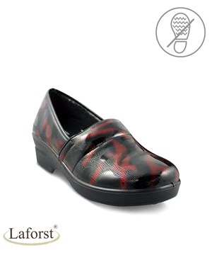 LaForst Jaime Burgundy Patent Women's Leather Clog