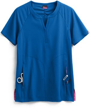koi Lite™ STRETCH Action Women's 4-Pocket Y-Neck Scrub Top
