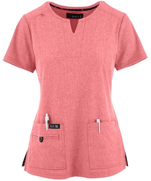 koi Basics Gretchen Women's 3-Pocket STRETCH Split Neckline Scrub Top