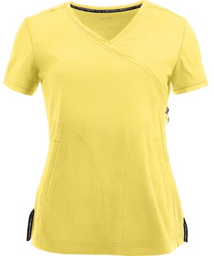 koi Lite™ Philosophy Women's 2-Pocket Mock Wrap Side Zipper STRETCH Scrub Top