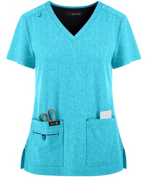 koi Basics Becca Women's 4-Pocket V-Neck Scrub Top