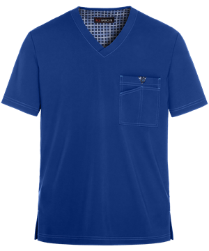 koi Basics Bryan Men's 2-Pocket V-Neck Scrub Top