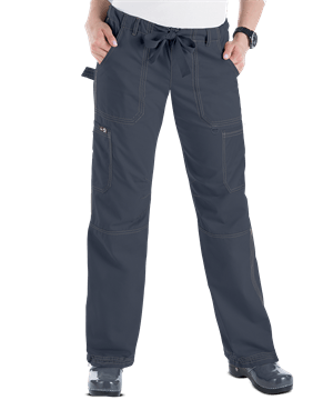 koi Lindsey Women's 6-Pocket Low Rise Cargo EXTRA PETITE Scrub Pants