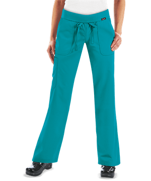 koi Comfort Morgan Women's 5-Pocket Knit Waist Cargo Scrub Pants