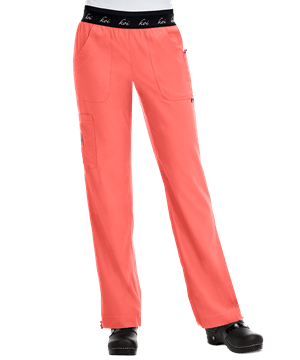 koi Lite™ Spirit Women's 5-Pocket Elastic Waist Slim Fit STRETCH Scrub Pants