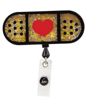 koi Band Aid Shaker Retractable Badge Reel