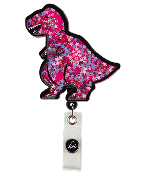 koi T-Rex Shaker Retractable Badge Reel