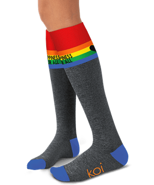 koi Happiness For All Unisex 15-20 mmHg Print Compression Socks