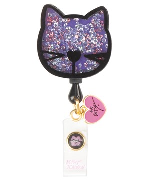 Betsey Johnson Betsey Kitty Shaker ID Badge Holder