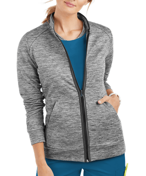 UA Butter-Soft STRETCH Women's 2-Pocket Technical Knit Zip Front Scrub Jacket