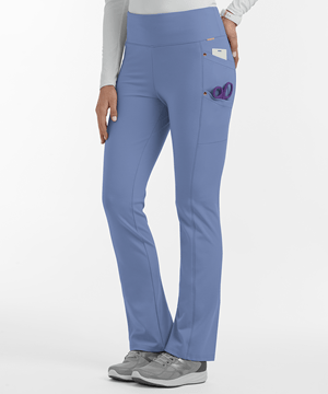 Lauderdale By UA Del Largo Ponte Women's 4-Pocket Knit Yoga STRETCH Scrub Pants