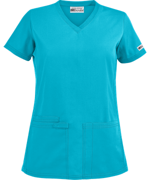 UA Best Buy Scrubs Women's 3-Pocket Side Knit Panel Top