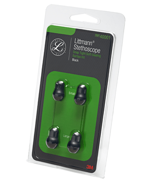 Littmann Large and Small Replacement Eartips - Black