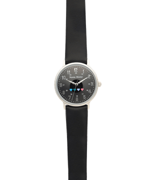 Nurse Mates Have a Heart Black Water Resistant Wrist Watch