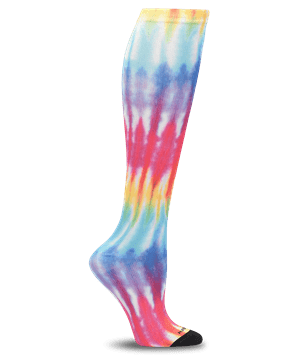 Nurse Mates Multi Tie Dye 360 Women's 12-14 mmHg Compression Socks 