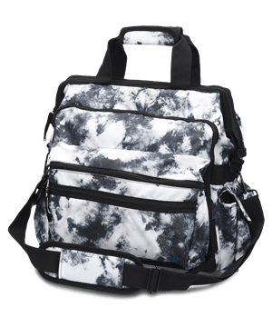 Nurse Mates Black and White Tie Dye Ultimate Nursing Bag
