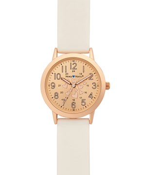 Nurse Mates Hearts-A-Glow Women's Silicone Strap Watch