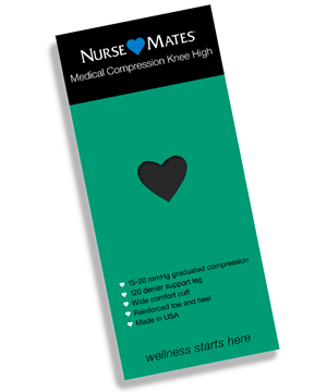 Nurse Mates Women's 15-20 mmHg Medical Knee High Compression Socks