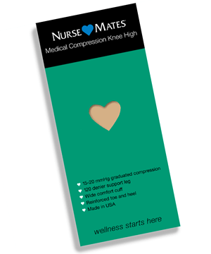 Nurse Mates Women's 15-20 mmHg Medical Knee High Compression Socks