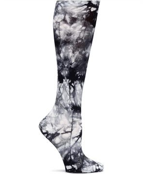 Nurse Mates Grey Tie Dye Women's 12-14 mmHg Compression Trouser Socks