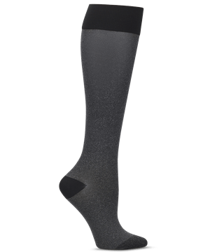 Nurse Mates Heathered Charcoal Women's 15-20 mmHg Moderate Compression Trouser Socks 