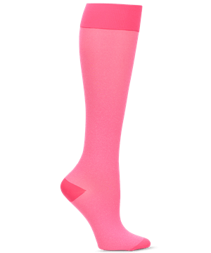 Nurse Mates Heathered Pink Women's 15-20 mmHg Moderate Compression Trouser Socks 