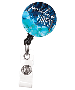 Bonitas ID Avenue Lovitude Positive Vibes Retractable Badge Reel