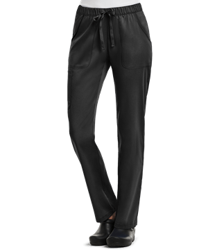 Maevn Matrix Women's 5-Pocket STRETCH Elastic Waist Drawstring Cargo Scrub Pants