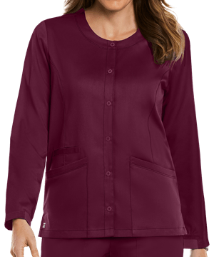 Maevn Matrix Women's 3-Pocket STRETCH Snap Front Scrub Jacket