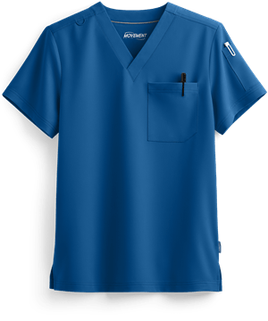 MOVEMENT by Butter-Soft Mars Men's 2-Pocket V-Neck Scrub Top