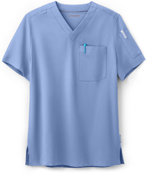 MOVEMENT by Butter-Soft Altair Men's 2-Pocket V-Neck STRETCH Scrub Top