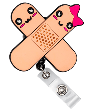 Outside the Box Band Aids Retractable ID Badge Holder