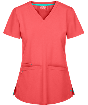 Med Couture Energy Serena Women's 3-Pocket V-Neck STRETCH Scrub Top